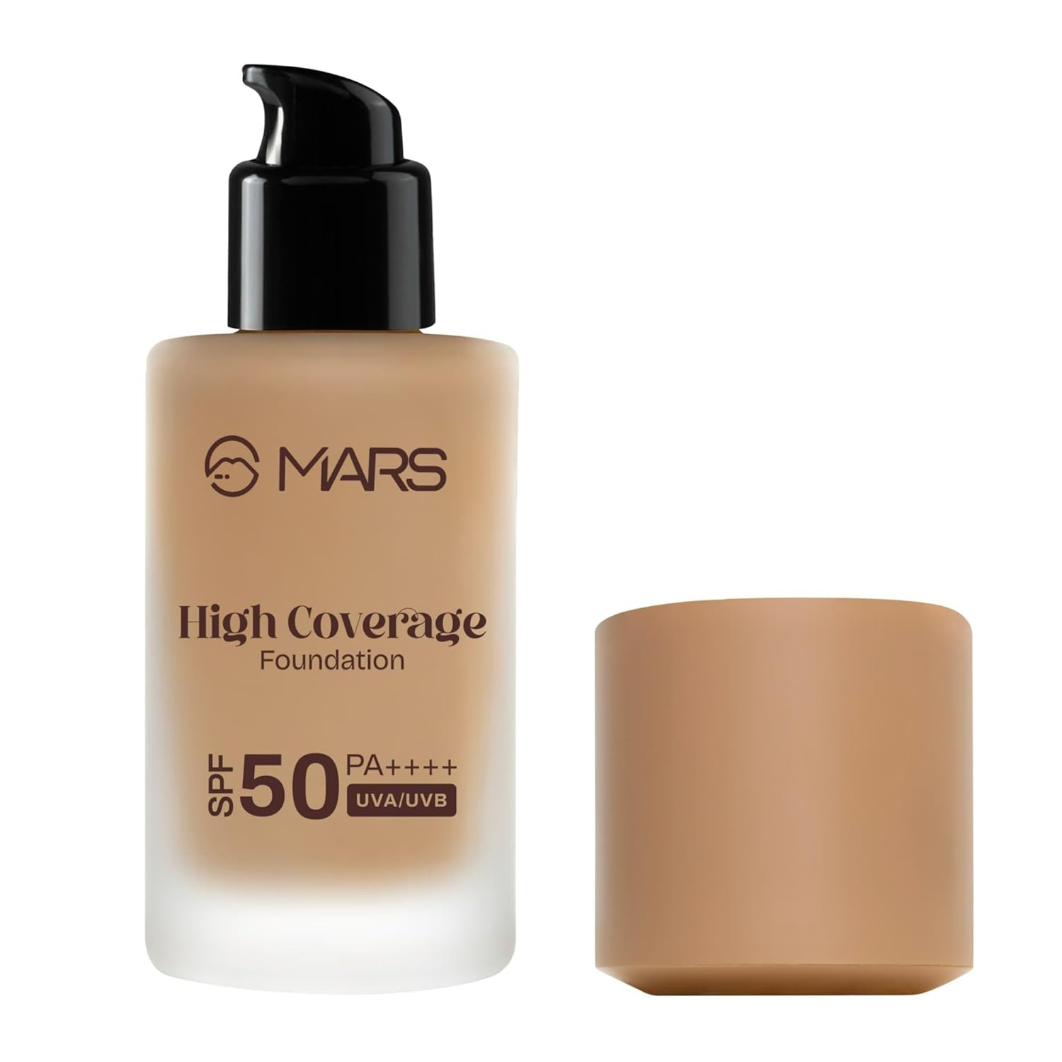 MARS SPF50 PA++++ High Coverage Foundation (40ml) | Blemish Free & Blendable Makeup | All Skin Type | IN-VIVO Tested with 5 Star UVA+UVB Protection Boots Rating (SHADE-07) - View 2 of 7