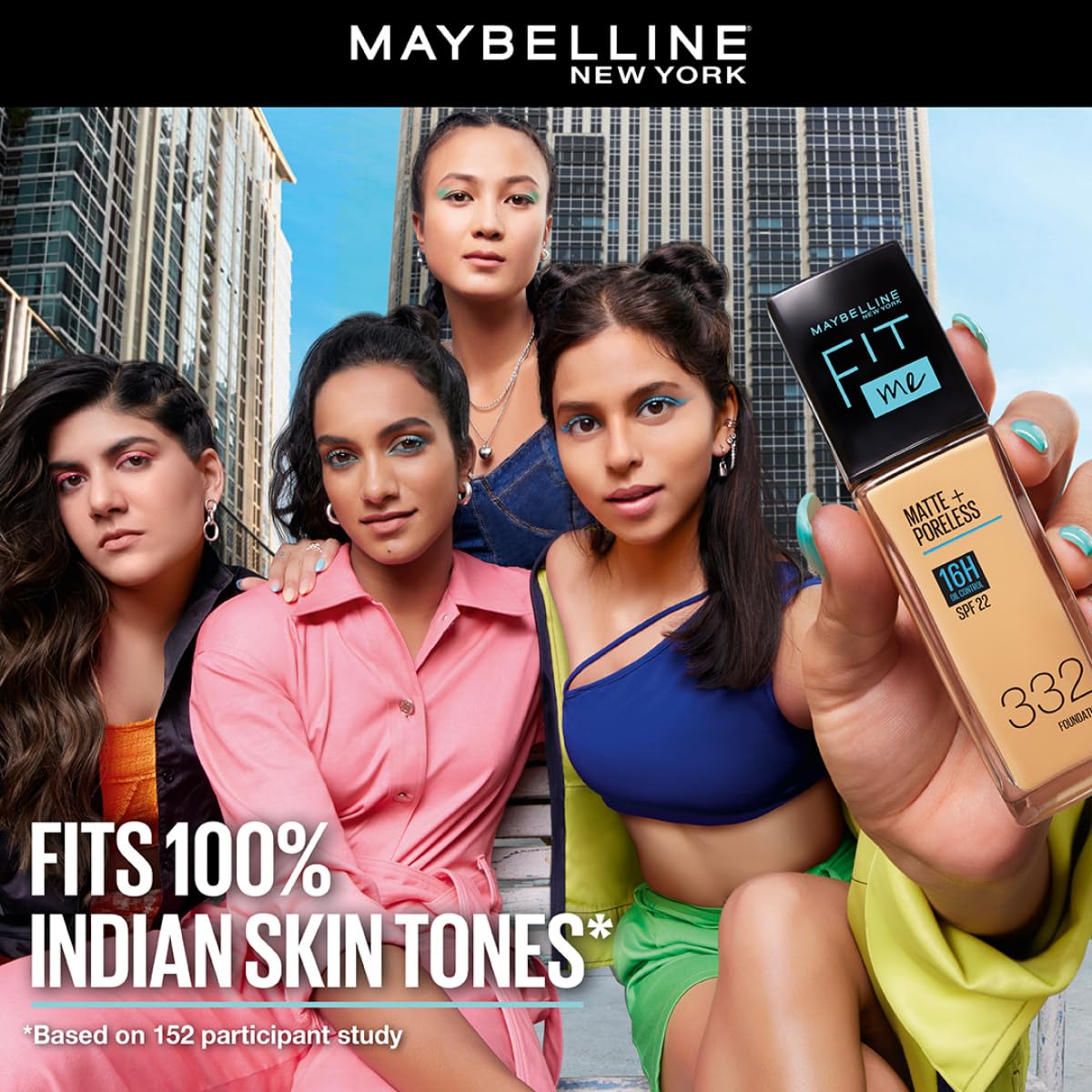 Maybelline New York Liquid Foundation,Medium Oily Matte Finish, With SPF, Absorbs Oil, Fit Me Matte + Poreless, 120 Classic Ivory, 30ml - View 3 of 7
