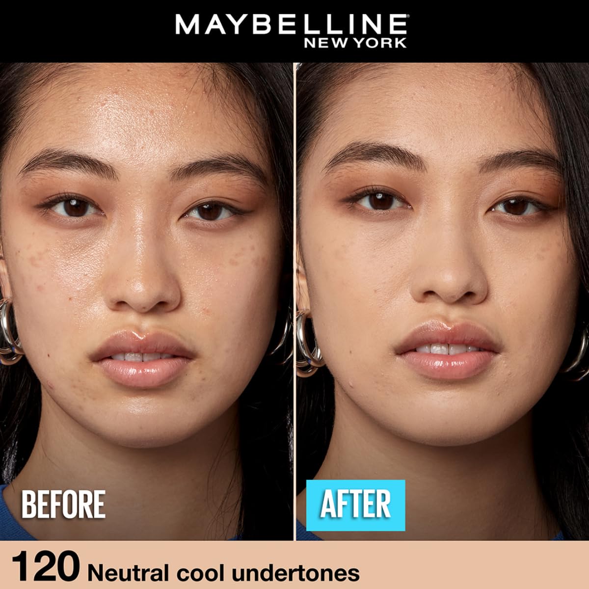 Maybelline New York Liquid Foundation,Medium Oily Matte Finish, With SPF, Absorbs Oil, Fit Me Matte + Poreless, 120 Classic Ivory, 30ml - View 5 of 7