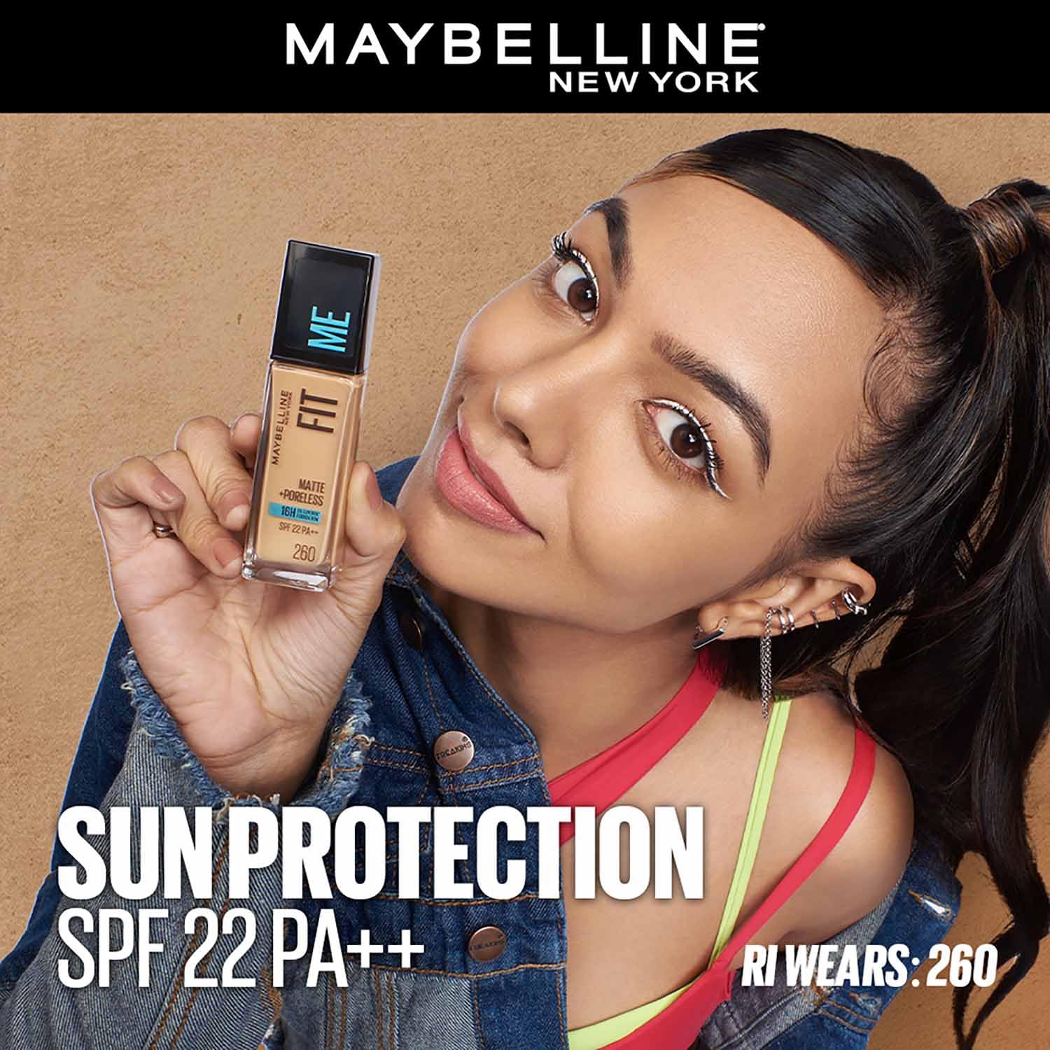 Maybelline New York Fit Me Matte + Poreless Liquid Foundation, pore minimising Foundation, lightweight formula suitable for daily use, Matte Finish Foundation for Indian Skin - 125 Nude Beige, 30 ml - View 2 of 9