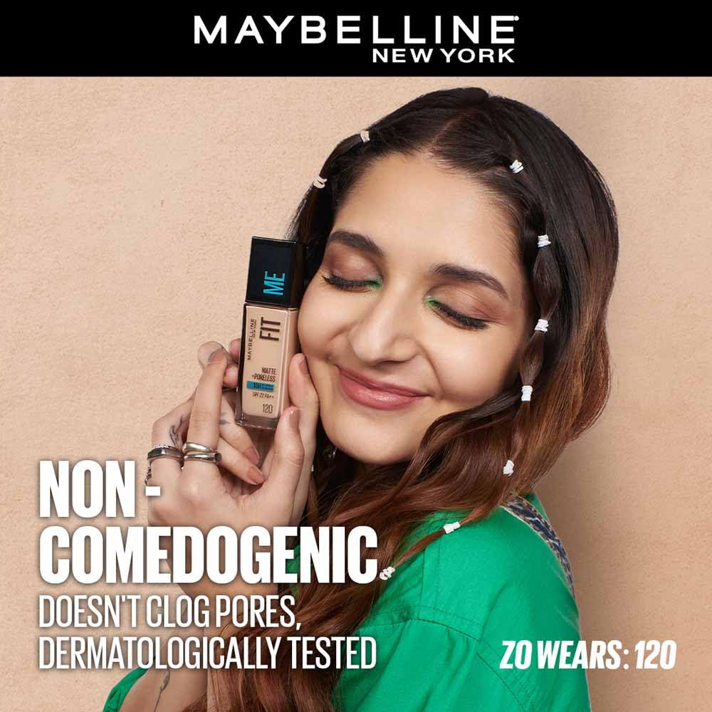 Maybelline New York Fit Me Matte + Poreless Liquid Foundation, pore minimising Foundation, lightweight formula suitable for daily use, Matte Finish Foundation for Indian Skin - 228 Soft Tan, 30 ml - View 3 of 9