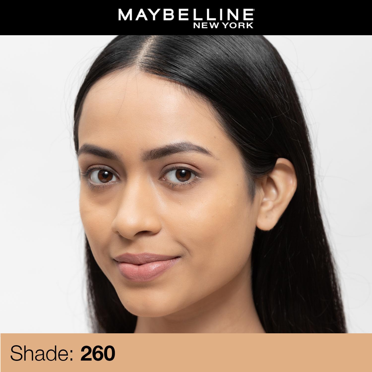 Maybelline New York Fit Me Matte + Poreless Foundation Shade 260 | Natural Matte Finish with 16H Oil Control, Non Comedogenic, Blurs Pores, 30ml - View 7 of 8