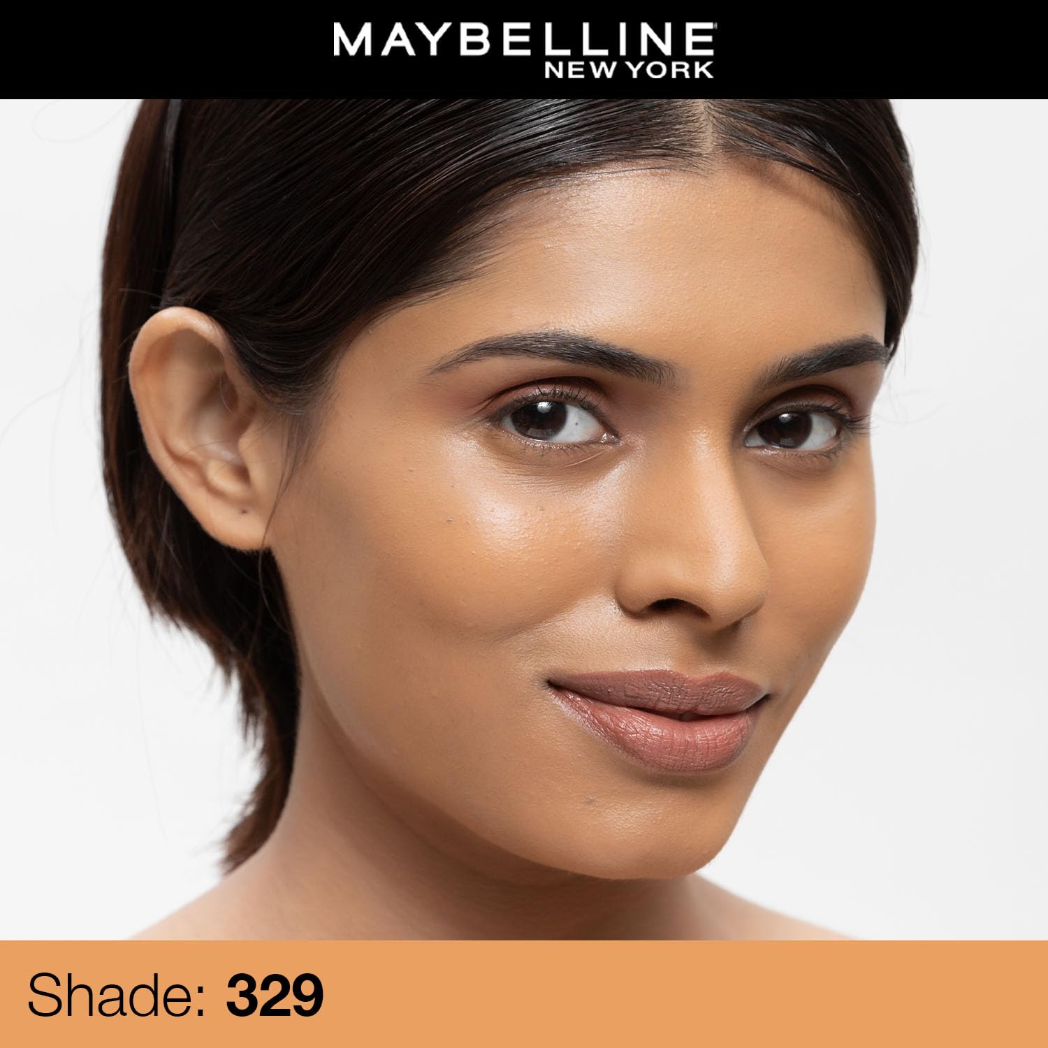 Maybelline New York Fit Me Matte + Poreless Foundation Shade 329 | Natural Matte Finish with 16H Oil Control, Non Comedogenic, Blurs Pores, 30ml - View 3 of 4