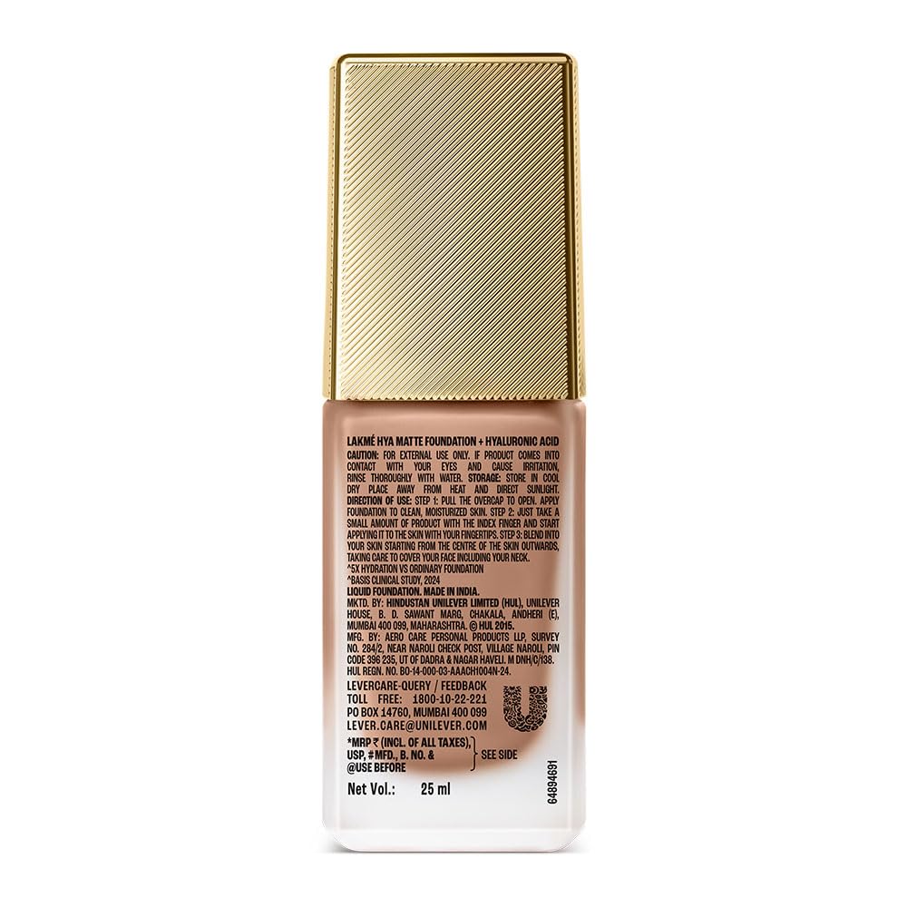 Lakme 9to5 Hya Matte Foundation + Hyaluronic Acid Cool Mocha - 25ml - View 2 of 10