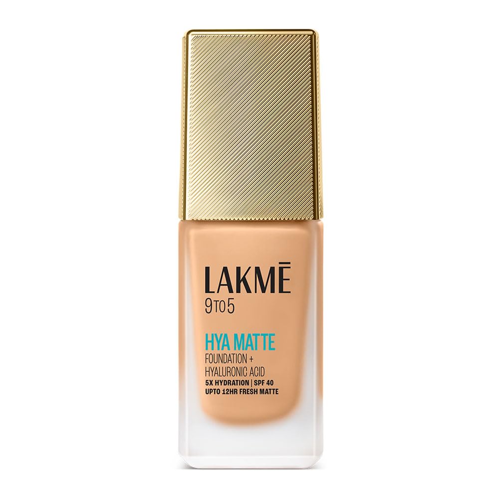 Lakme 9to5 Hya Matte Foundation + Hyaluronic Acid Cool Rose - 25ml - View 11 of 11