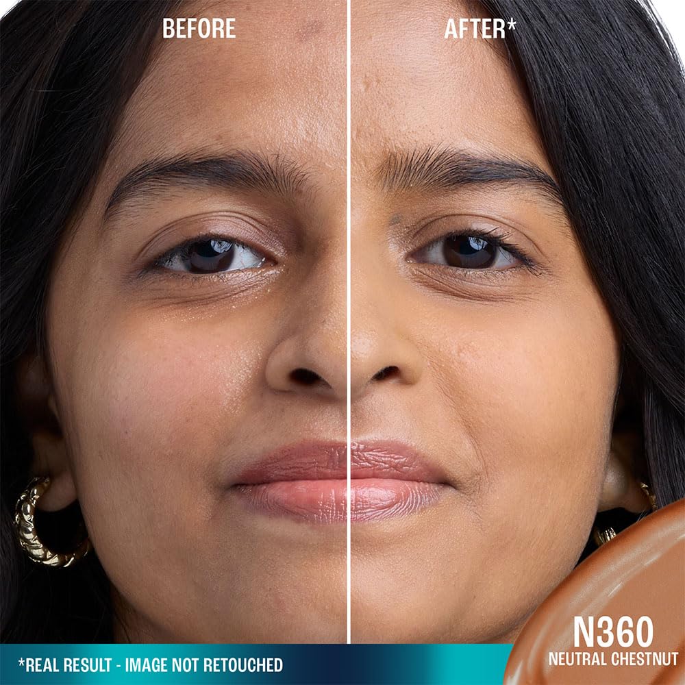 LAKMÉ 9to5 Hya Matte Foundation + Hyaluronic Acid Neutral Chestnut - 25ml, Full coverage liquid for all skin type - View 9 of 11