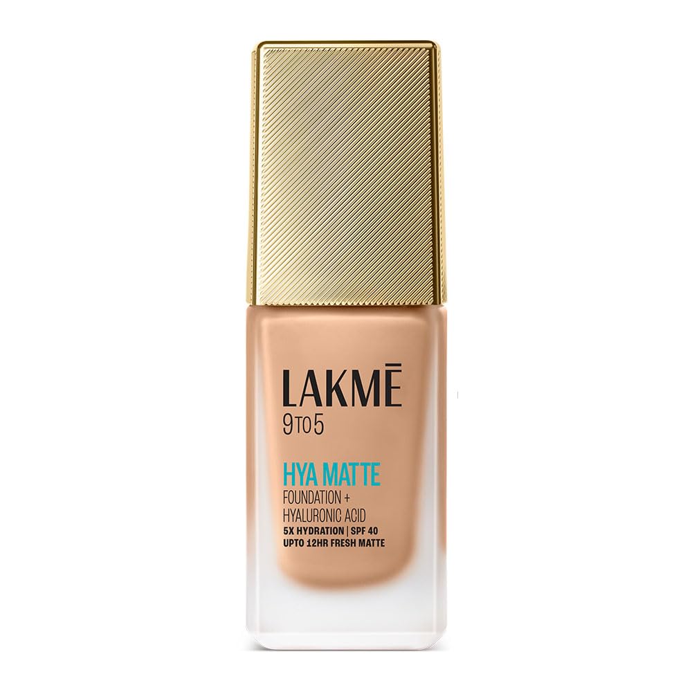 Lakme 9to5 Hya Matte Foundation + Hyaluronic Acid Neutral Medium - 25ml - View 10 of 10