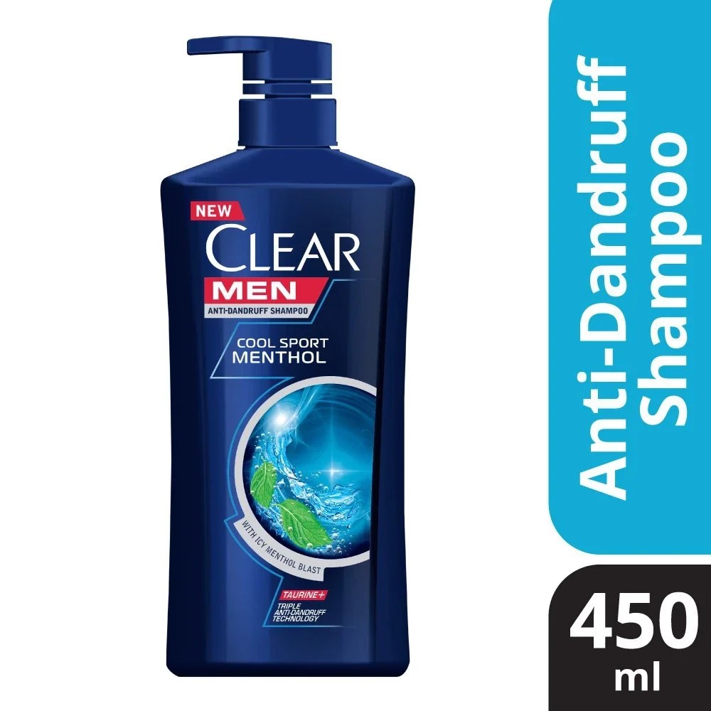 CLEAR MEN COOL SPORT MENTHOL ANTI DANDRUFF INTI HAIR FALL SHAMPO 450ML(FROM MALAYSIA) - View 2 of 3