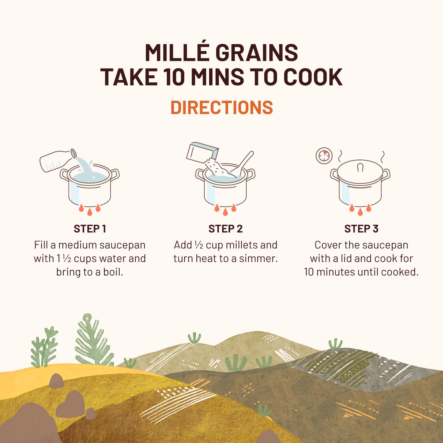 Mille Foxtail Millet Whole Grain | Certified Low GI | Kangni / Kakum /Navani / Korralu/ Korra / Thinai| Gluten Free | Unpolished, Toasted, No Soaking Required | High Plant Protein and Fibre | Rice Replacement | Vegan | 100% Whole Grain | 2 kg - View 2 of 7