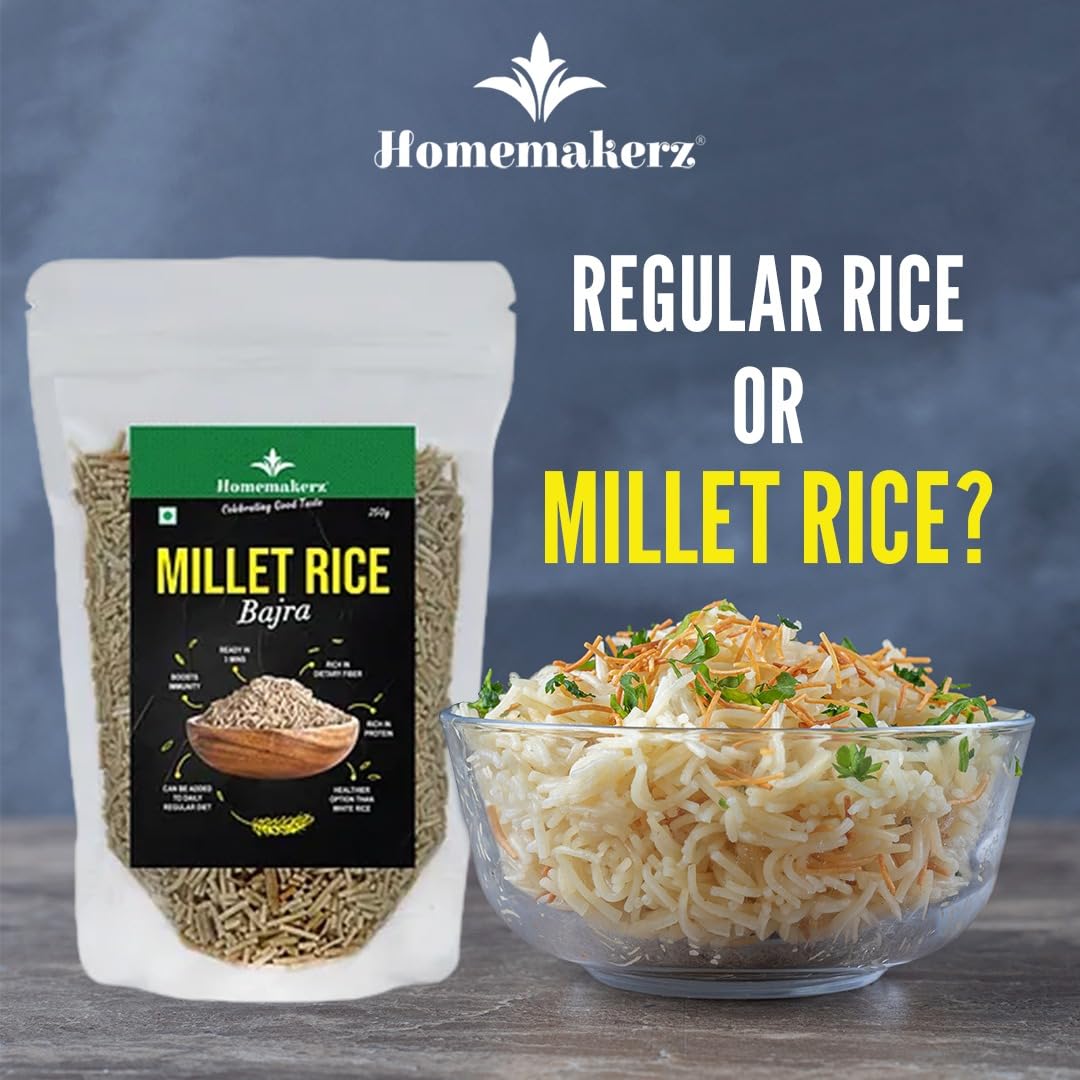Homemakerz Ragi Millet Rice | Rich in Dietary Fiber | High in Protein | Ready in 3 Mins - 250 gm - View 3 of 6