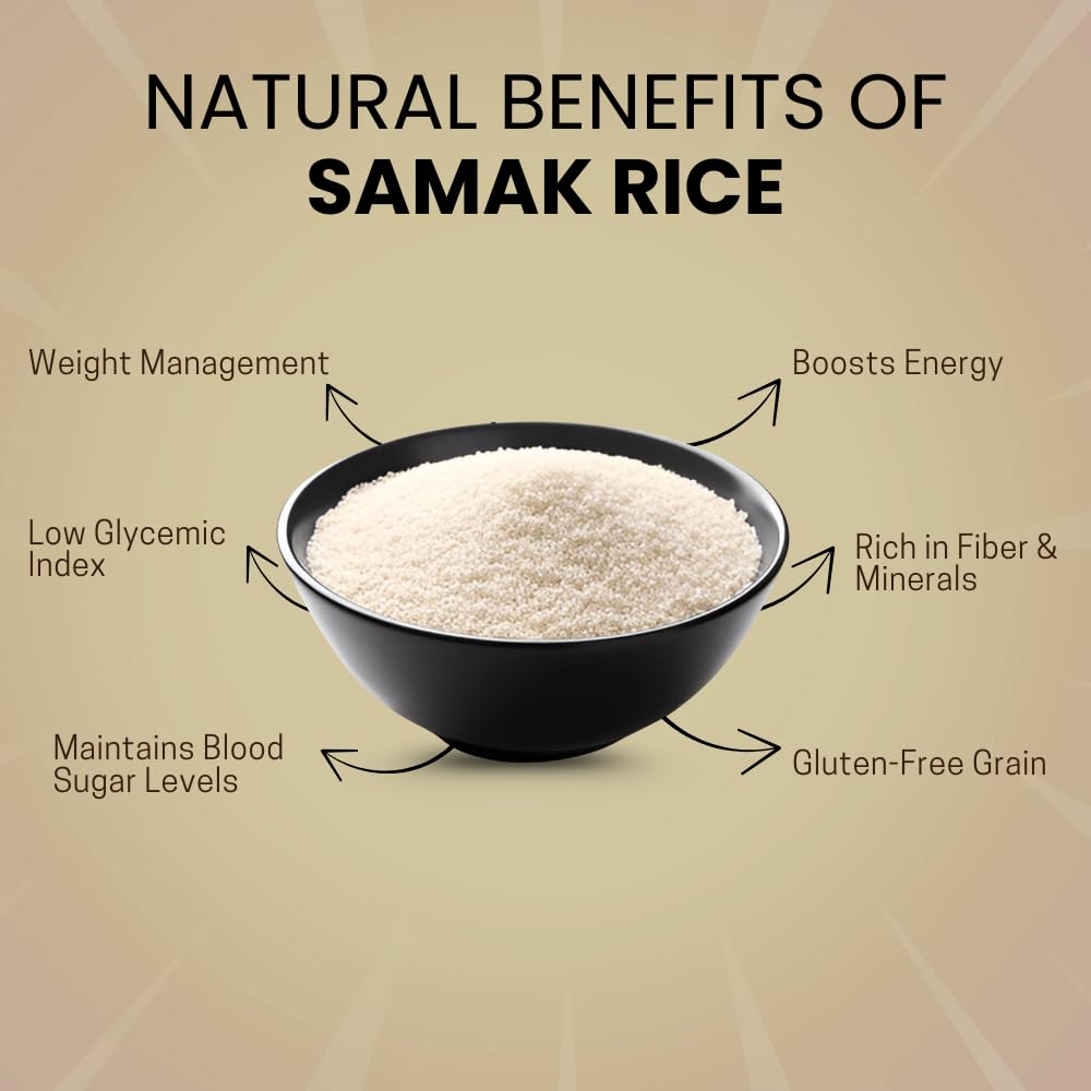 HarviTatva Samak Rice Whole | Barnyard Millet | Vrat Ke Chawal | Sama Chawal | Organic Millet Rice for Fasting | Naturally Grown | Gluten-Free- 400gm - View 3 of 6