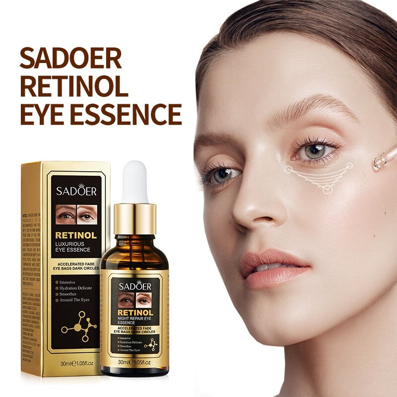 ROREC SADOER Retinol Luxurious Night Repair Eye Essence Moisturizing Eye Area Improves Dark Circles Eye Care Serum 30ml - View 3 of 3