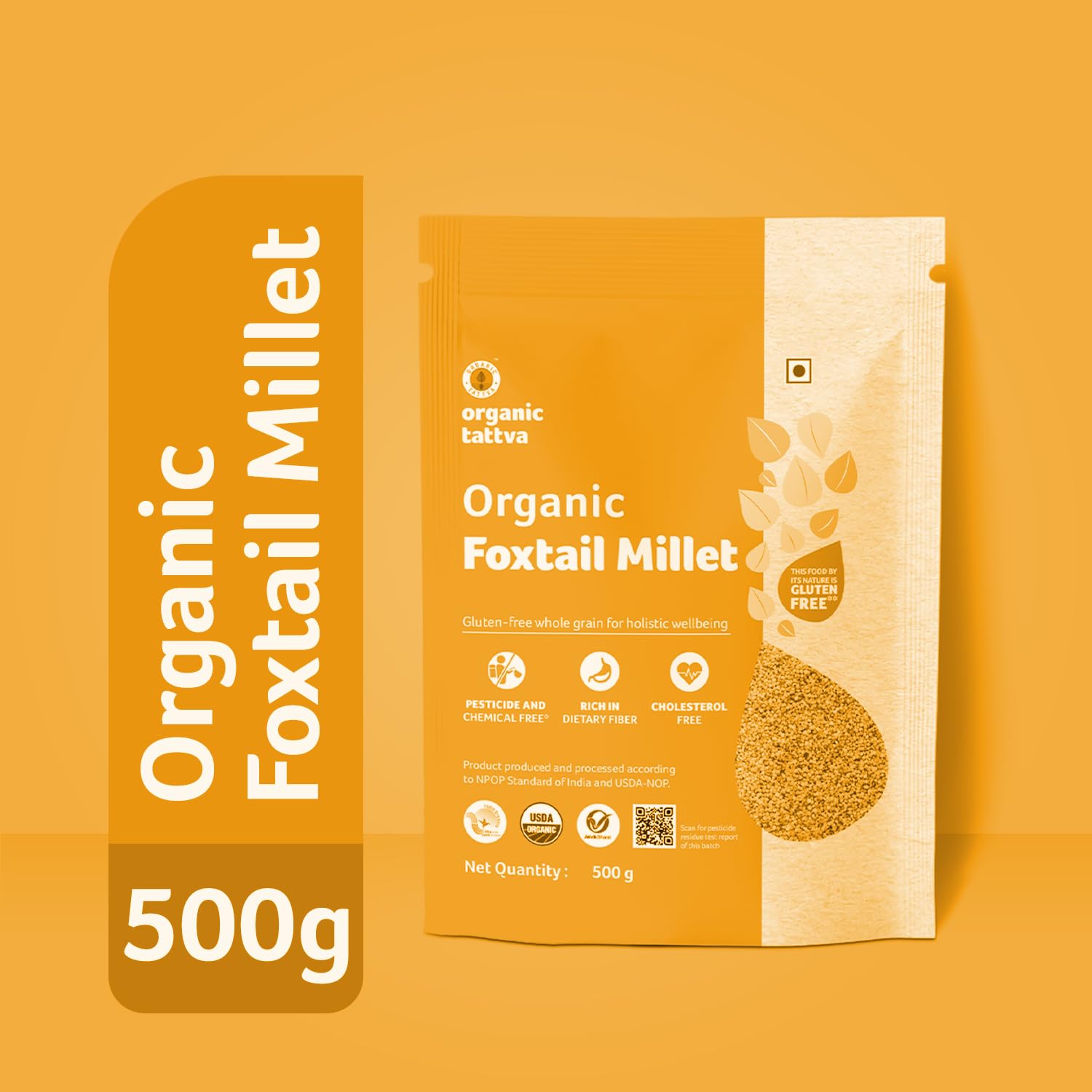 Organic Tattva - Organic Foxtail Millet 500 Gram | High Protein, Zero Cholesterol and Fiber Rich - View 6 of 8