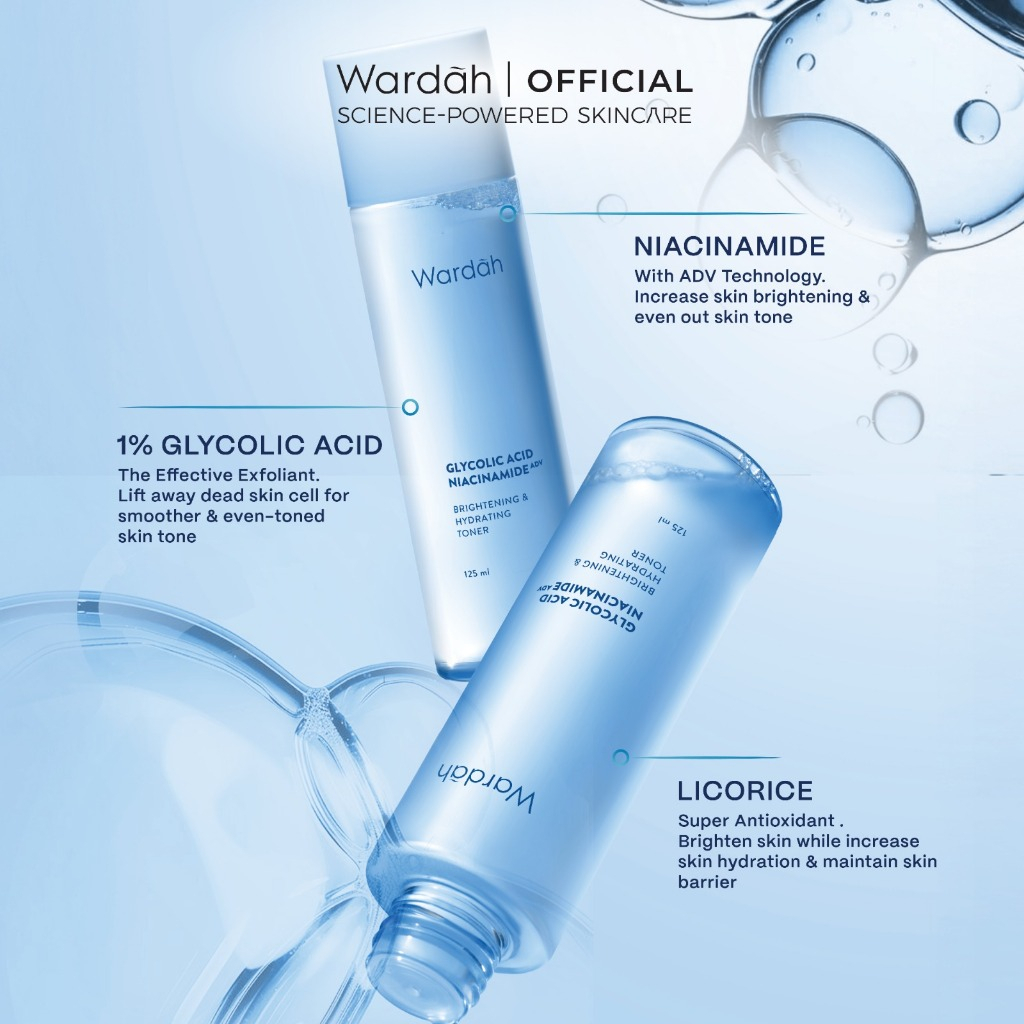 Wardah Brightening & Hydrating Toner, Refreshing Facial Toner for Hydrated and Radiant Skin, Helps Improve Skin Moisture Balance, Lightweight Daily Skincare Formula, Suitable for All Skin Types, 125ml - View 3 of 3