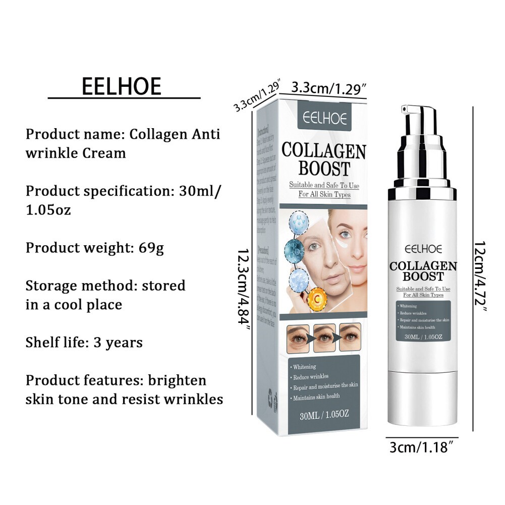 Tattielove Eelhoe Collagen Wrinkle Cream 30ml Collagen Boost Anti-Aging Serum(FROM MALAYSIA) - View 3 of 3