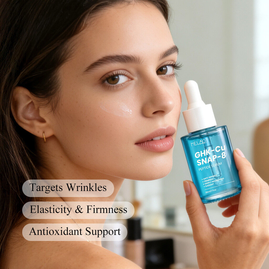 Blue Copper Peptide Serum 30ml – Anti-Aging Face Essence with GHK-Cu, Firming, Wrinkle Care, Skin Repair, Brightening & Deep Moisturizing Treatment for Smoother, Youthful-Looking Skin (Boxed) - View 2 of 3