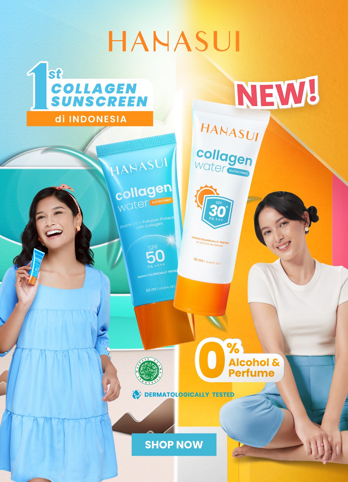Hanasui Collagen Water Sunscreen SPF30 (30ml)(FROMMALAYSIA) - View 2 of 3
