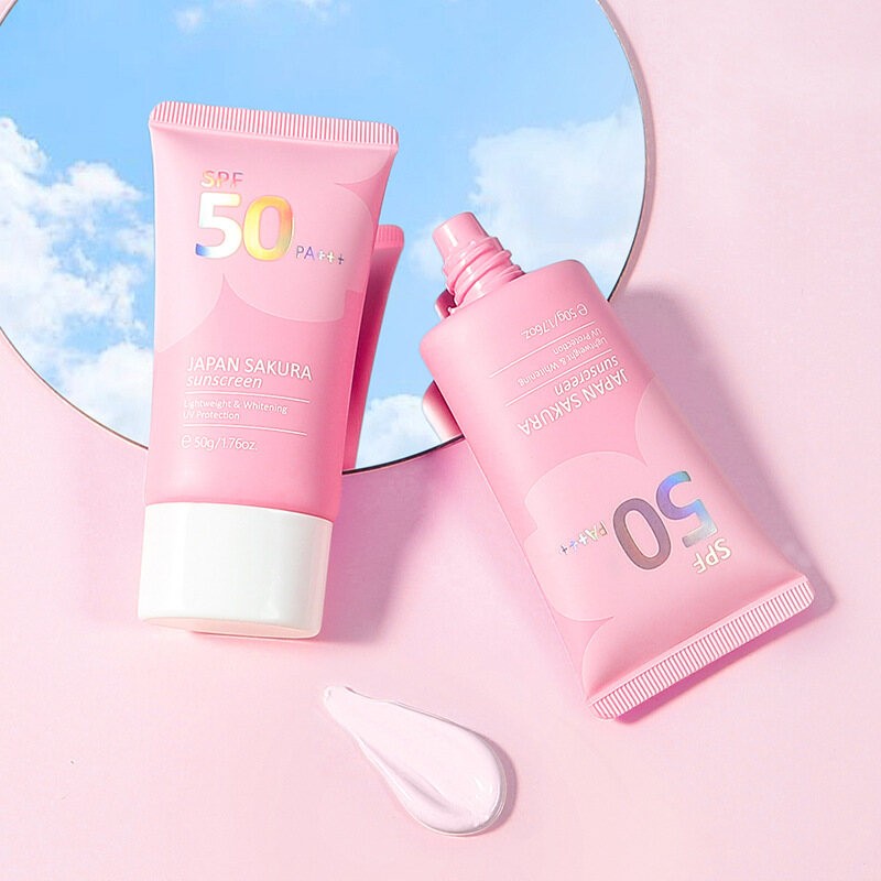 LAIKOU Japan Sakura Sunscreen SPF50 PA+++ Sunblock Whitening UV Protection Suncream 50g(FROM MALAYSIA) - View 3 of 3