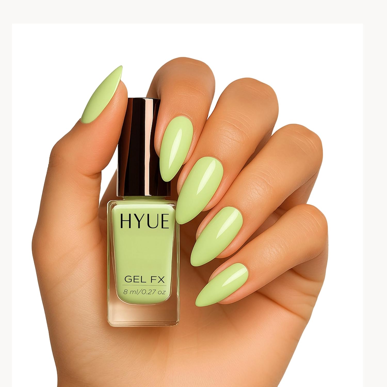 HYUE Gel FX Nail Paint | Limoncello | 8ml | Ultra-Glossy Finish | 14-Day Long-Lasting Wear | Quick-Dry & Chip-Resistant | Vegan & Paraben-Free | No UV Needed | 33 Rich Salon-Quality Shades - View 5 of 5