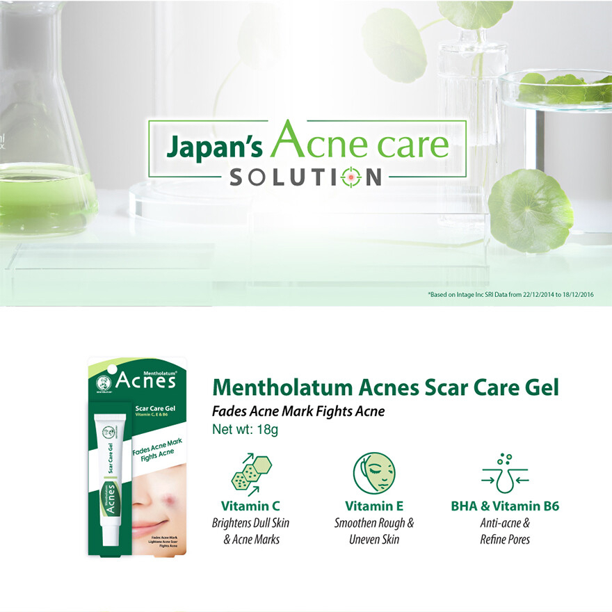 Mentholatum Acnes Scar Care Gel 18g – Advanced Acne Scar Treatment Gel for Reducing Post-Acne Marks, Improving Skin Texture, and Promoting Clearer, Smoother, Healthier-Looking Skin - View 2 of 3