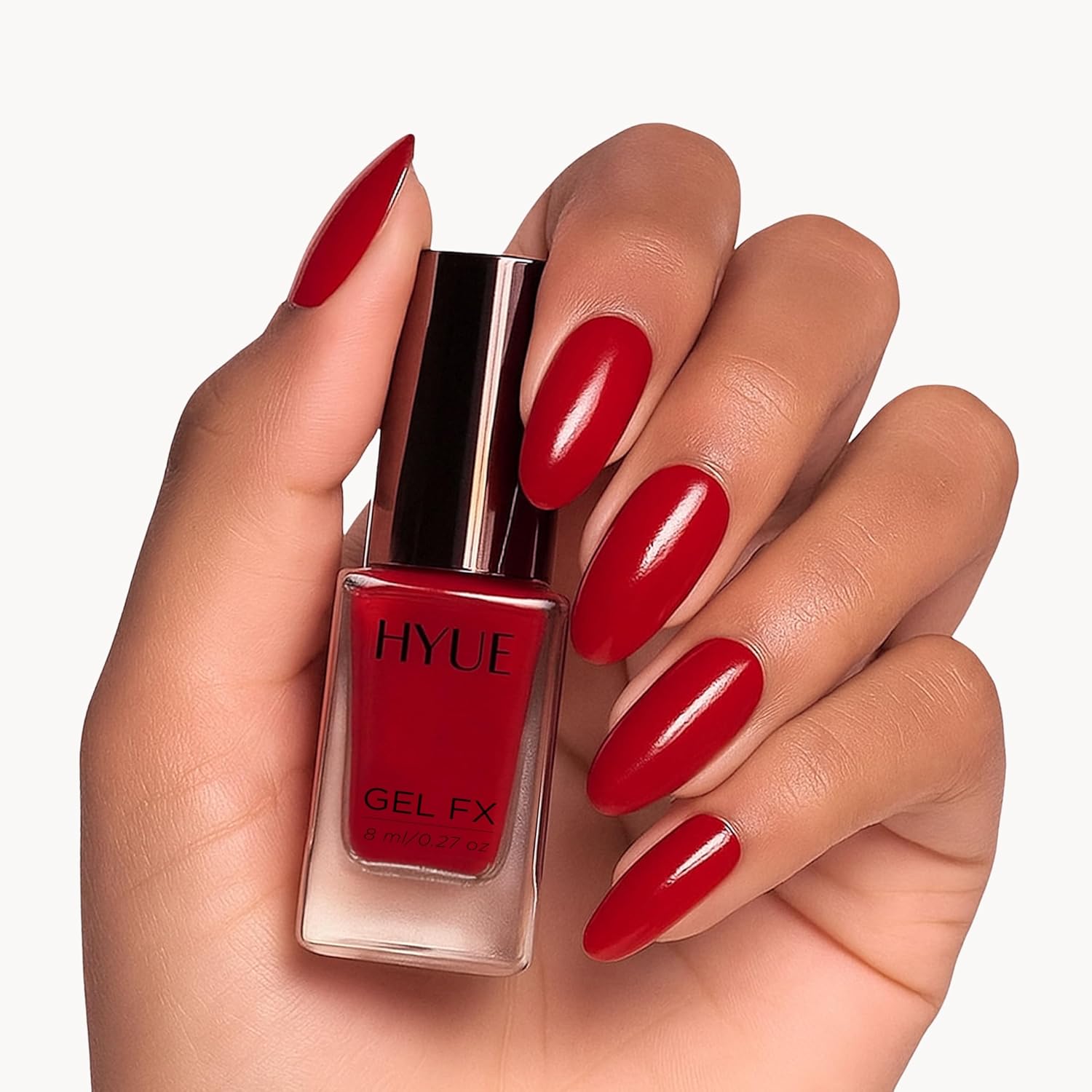 HYUE Gel FX Nail Paint | Appleberry | 8ml | Ultra-Glossy Finish | 14-Day Long-Lasting Wear | Quick-Dry & Chip-Resistant | Vegan & Paraben-Free | No UV Needed | 33 Rich Salon-Quality Shades - View 6 of 6