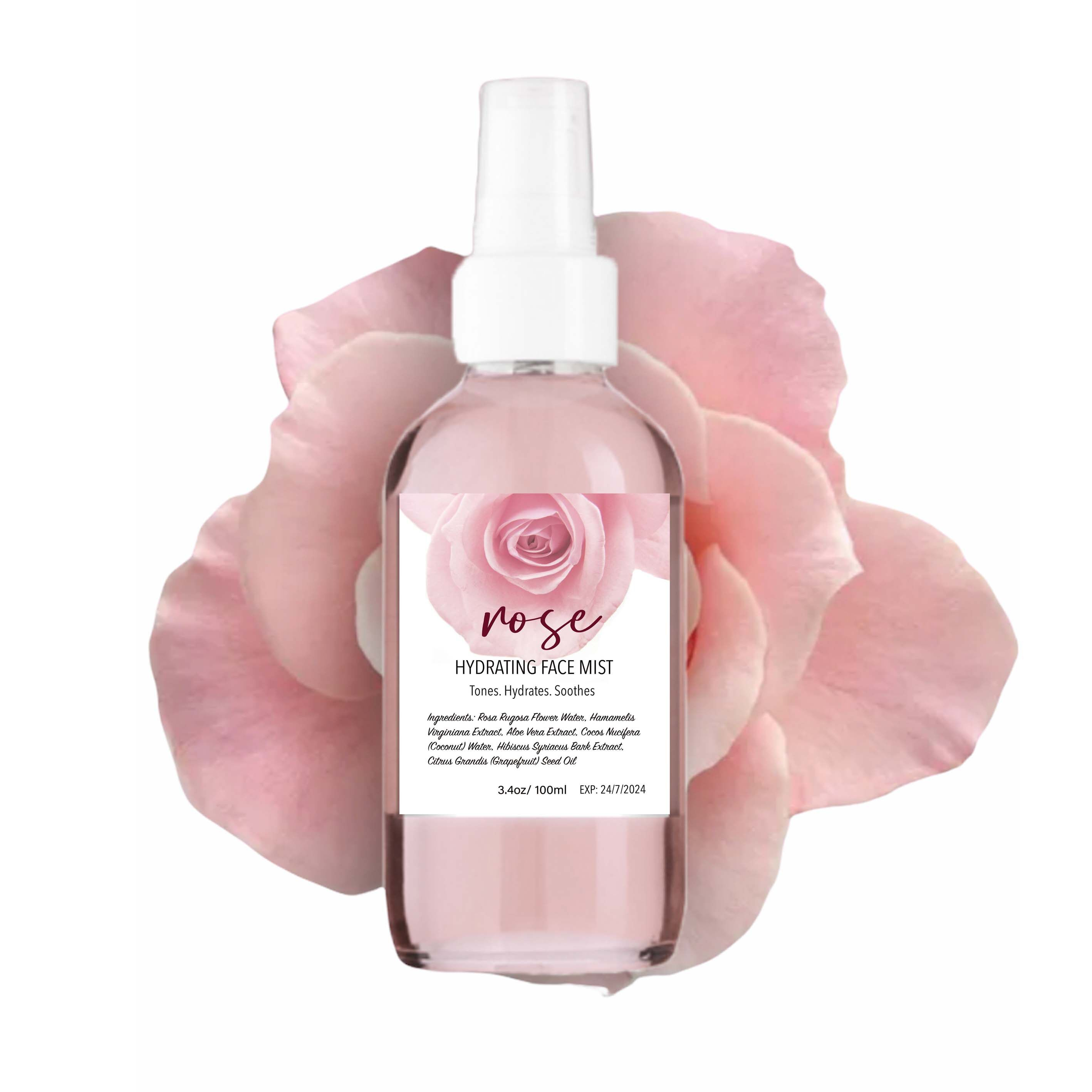 Rose Face Toner / Face Mist 100ml – Hydrating and Refreshing Facial Spray with Witch Hazel and Rose Water for Toning, Moisturizing, Soothing, and Revitalizing Dull, Tired Skin for a Natural Glow - View 2 of 2