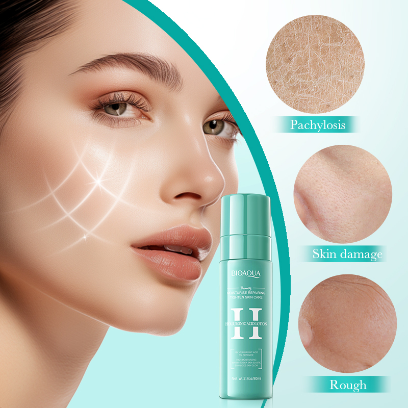 BIOAQUA Hyaluronic Acid Lotion 80ml – Deep Hydrating Moisturizing Facial Lotion for Skin Repair, Elasticity Boost, and Enhancing Natural Glow with Smooth, Soft, and Supple Skin Care - View 3 of 3