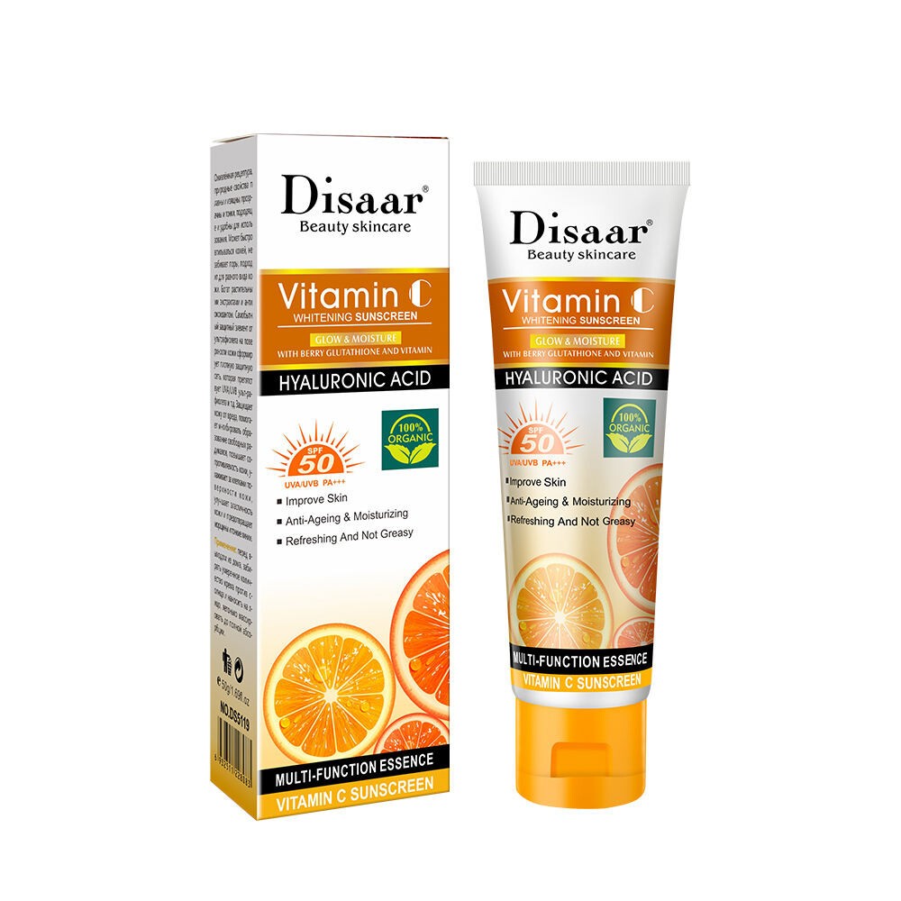 Disaar Summer SPF 50+ Sunscreen Whitening 100% Organic Vitamin C Face Sunscreen 50g(FROM MALAYSIA) - View 2 of 3