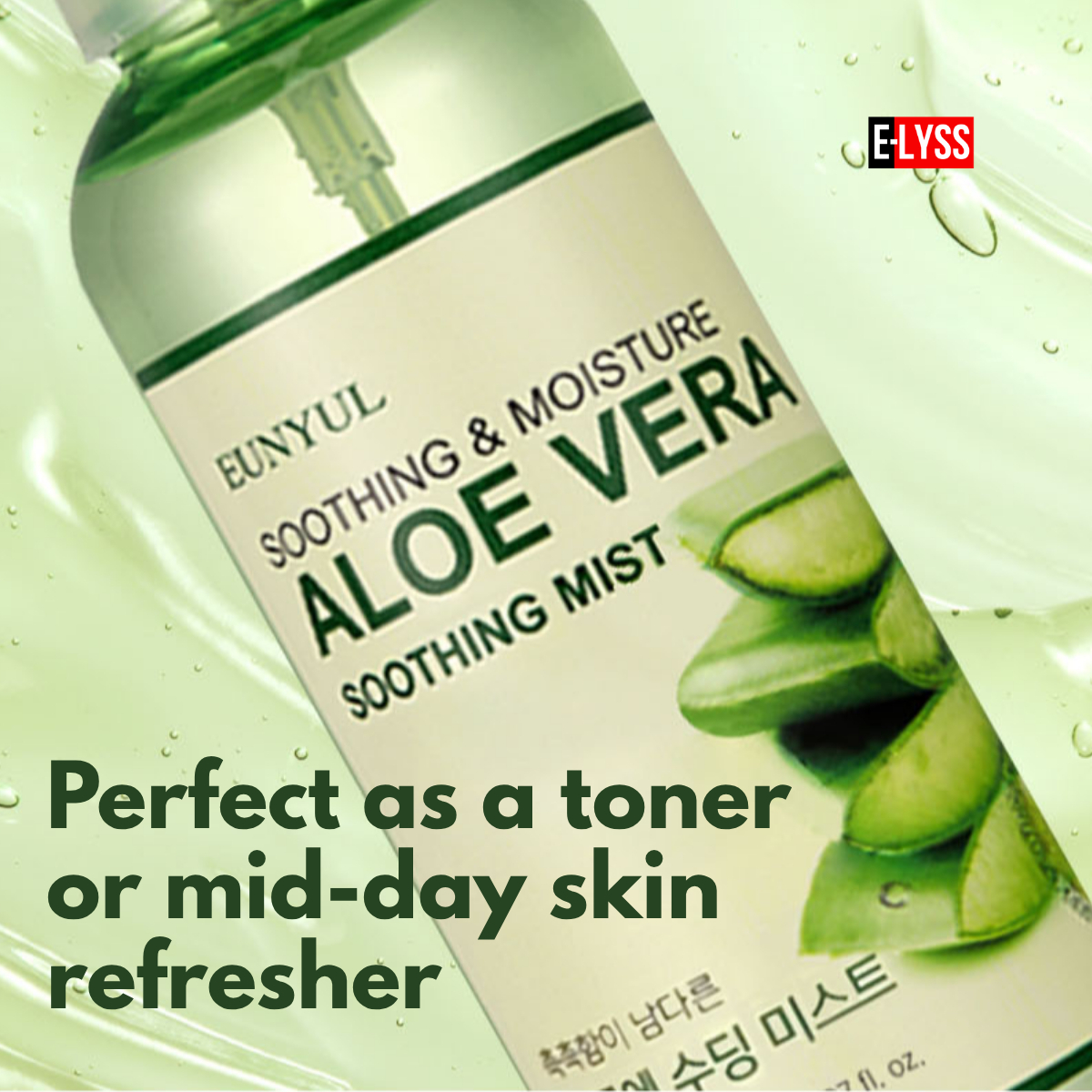 EUNYUL Aloe Vera Mist 150ml Face Toner Spray with Aloe Vera Extract, Soothing Hydration Mist, Refreshing Facial Spray for Dry Skin, Lightweight Non-Sticky Formula for Daily Moisture and Comfort - View 2 of 3