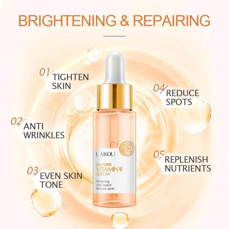 LAIKOU Vitamin C Serum Face Essence 17ml Brightening Facial Serum, Antioxidant Skincare Formula, Hydrating and Nourishing Face Care, Lightweight Daily Serum for Radiant and Healthy-Looking Skin - View 3 of 3