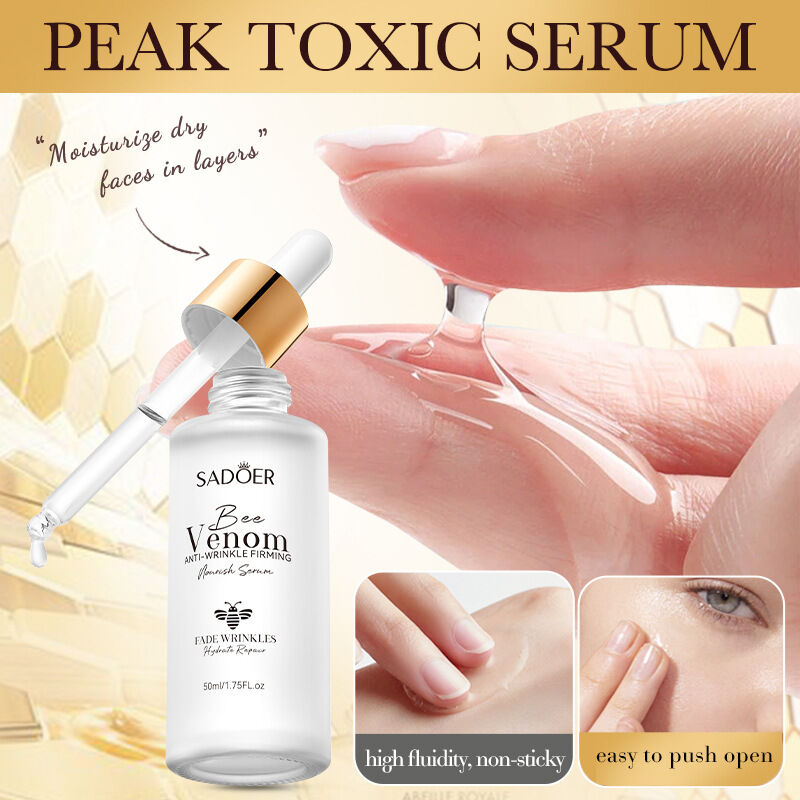 SADOER Bee Venom Face Serum Firming Facial Essence, Hydrating Skincare Serum for Smoother Looking Skin, Lightweight Daily Care Formula to Support Skin Elasticity, Radiance, Moisture and Comfort - View 3 of 3