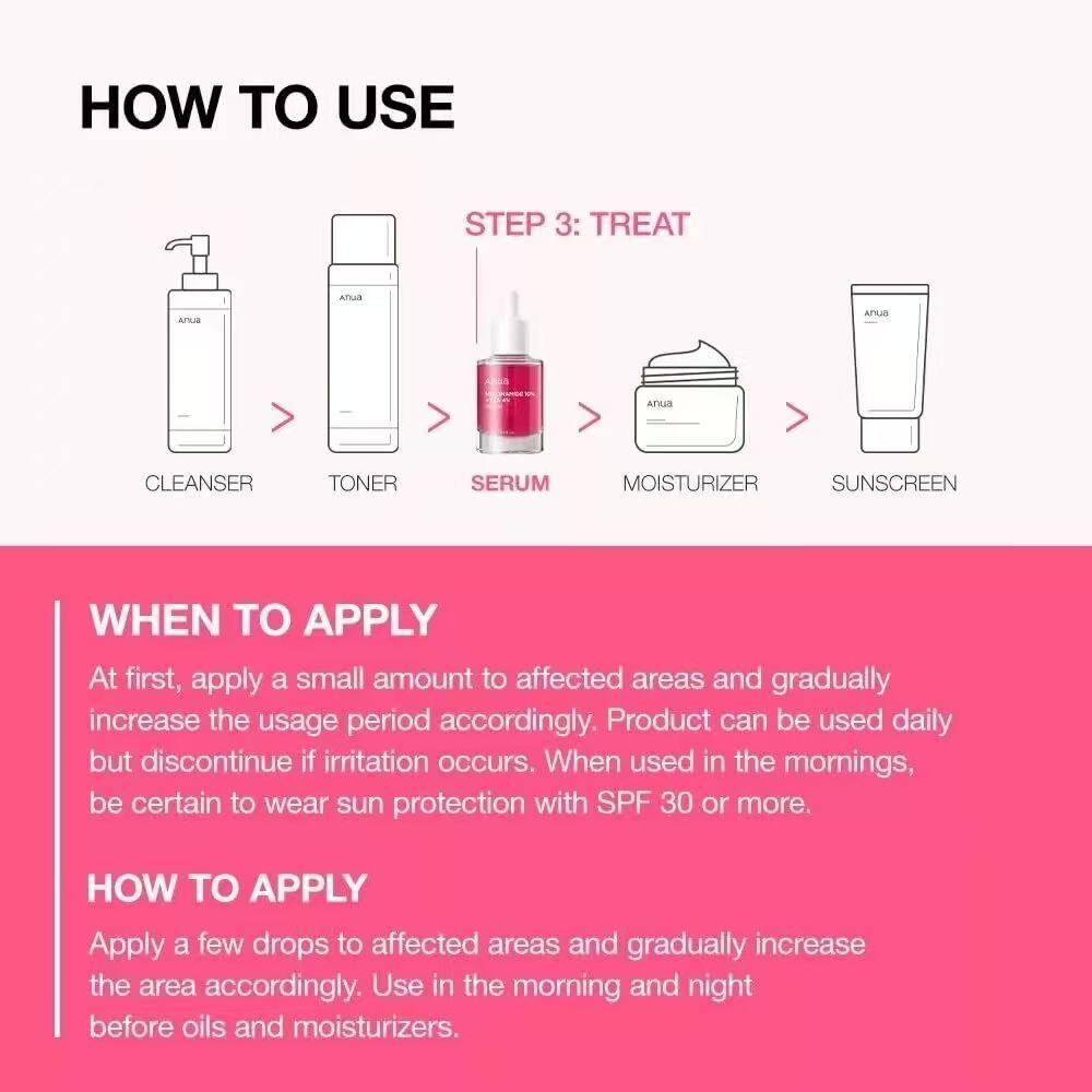 ANUA Niacinamide 10% + TXA 4% Serum 30ml Brightening Facial Essence, Hydrating Skincare Formula, Dark Spot Care Serum, Lightweight Daily Treatment for Radiant and Even-Looking Skin - View 3 of 3