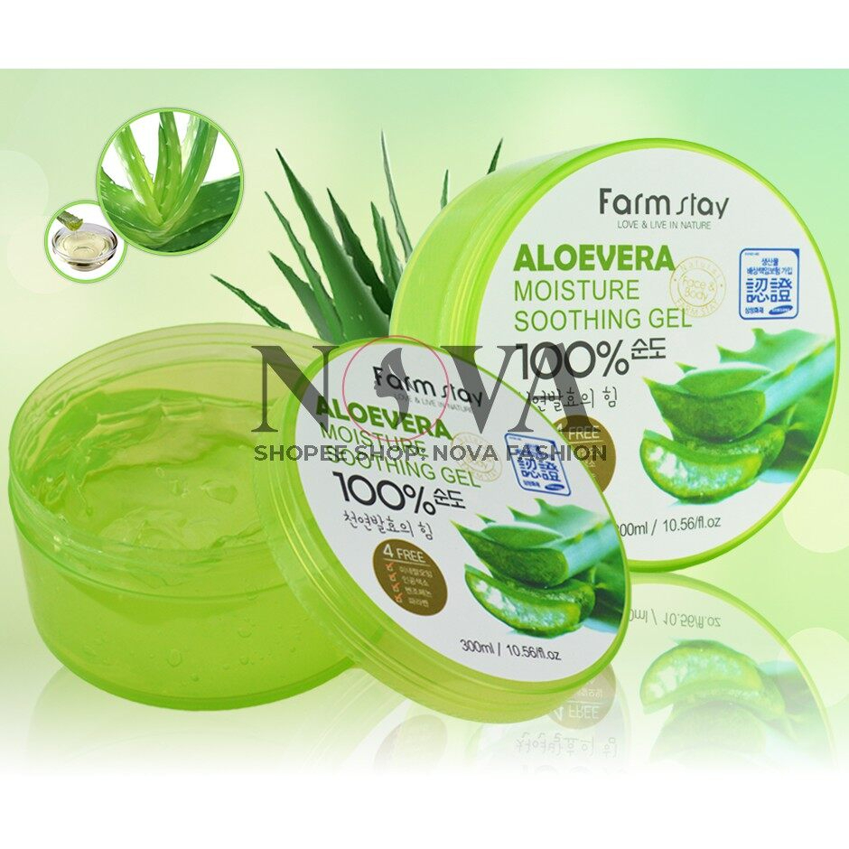 IMAGES Aloe Vera 92% Soothing Gel Hydrating Moisturizing Refreshing Skin Care Gel for Face and Body Helps Calm Irritation Reduce Dryness and Maintain Soft Smooth Healthy Looking Skin 220g - View 3 of 3