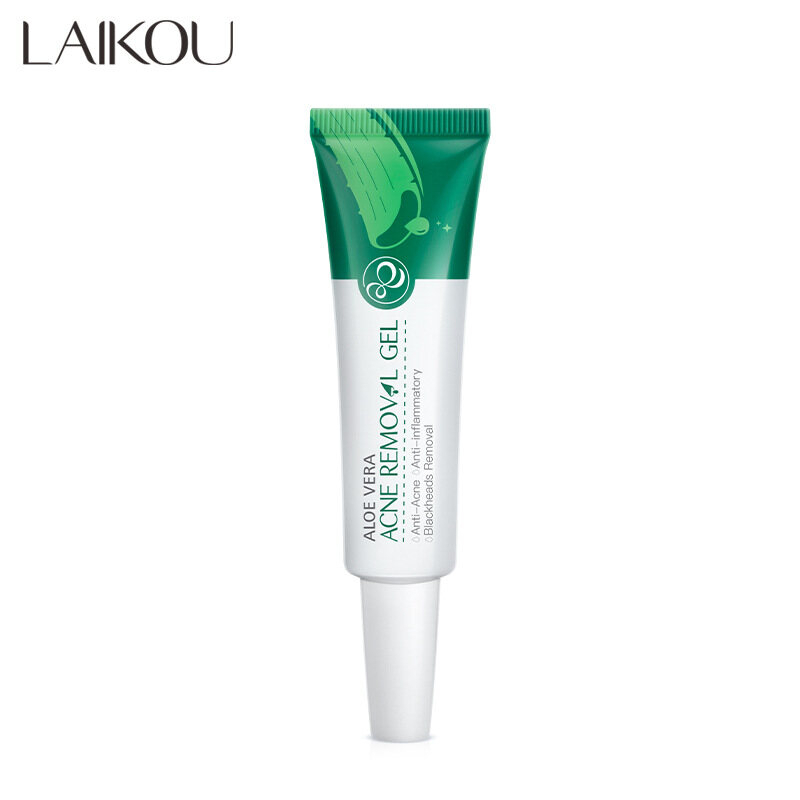 LAIKOU Aloe Vera Acne Removal Gel Anti-Acne Anti-Inflammatory Blackhead Care Soothing Hydrating Skin Treatment Gel for Clear Smooth Healthy Looking Skin Daily Use 20g - View 2 of 3