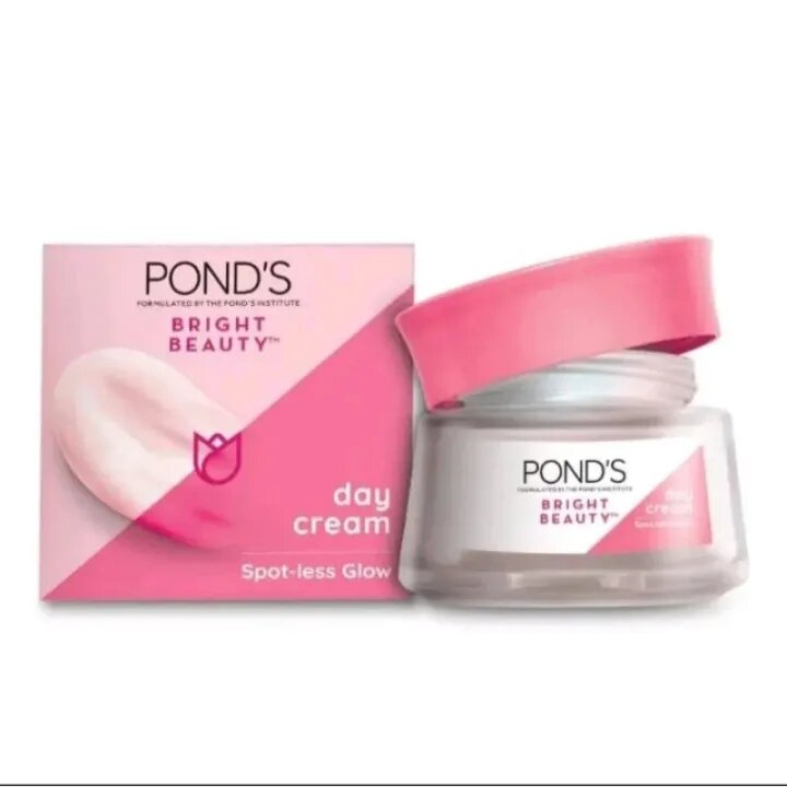 Pond’s Bright Beauty Day Cream Spotless Glow Moisturizing Brightening Daily Facial Cream for Even Skin Tone Radiance UV Protection Support and Smooth Healthy Looking Skin 50g - View 2 of 3