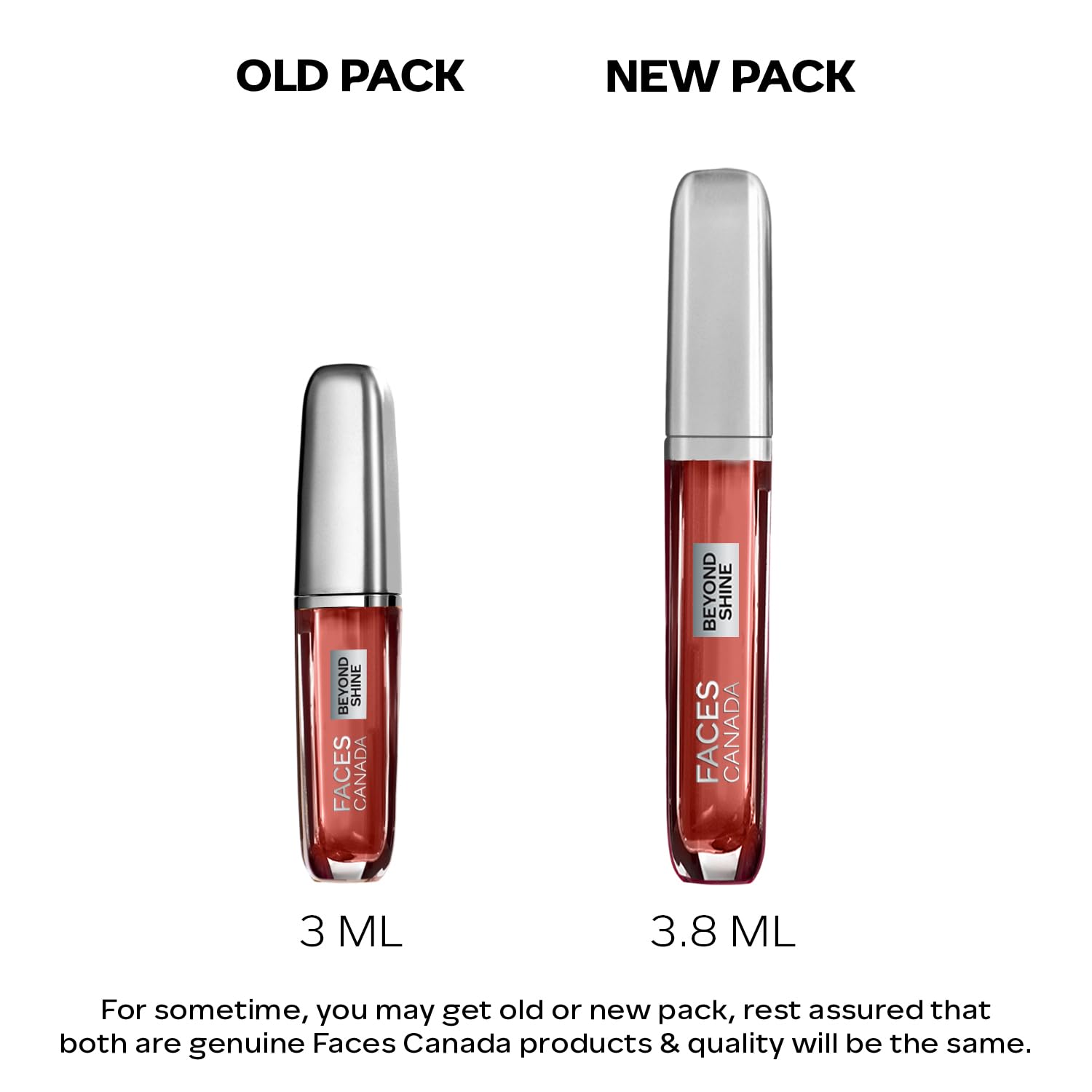 FACES CANADA Beyond Shine Lip Gloss - Baebe 03, 3.8Ml | Lightweight Non-Sticky Luxurious Texture For Glossy Lips | Instant Shine | Fuller, Supple & Plump Lips | 24Hr Hydration - View 2 of 7