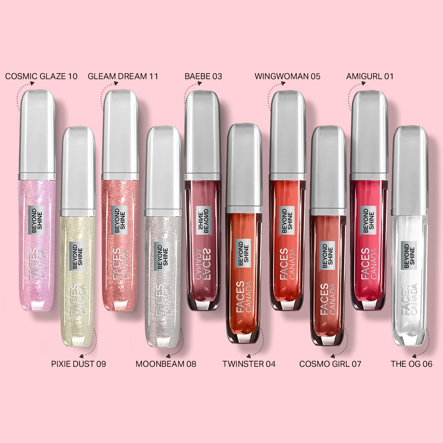 FACES CANADA Beyond Shine Lip Gloss - Baebe 03, 3.8Ml | Lightweight Non-Sticky Luxurious Texture For Glossy Lips | Instant Shine | Fuller, Supple & Plump Lips | 24Hr Hydration - View 3 of 7