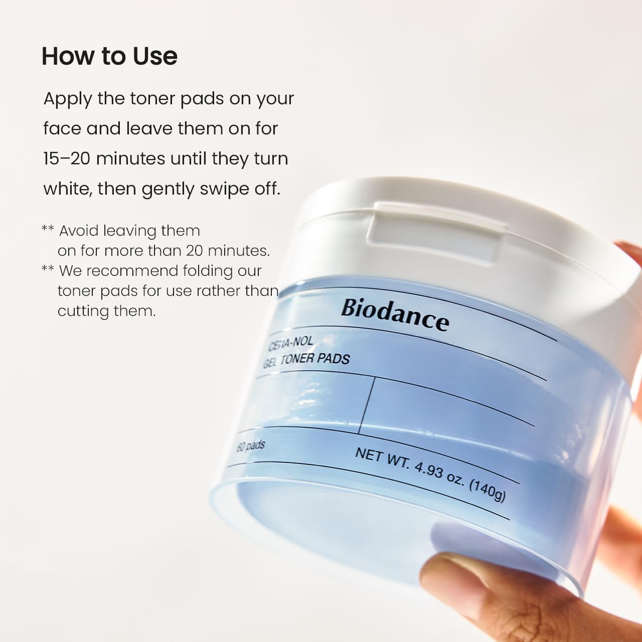 Biodance Cera-nol Gel Toner Pads, Deep Hydrating & Soothing Toner Pads for Sensitive Skin, Redness Reducing & Comfort Mositurizing, Korean Skincareㅣ4.93 fl.oz.(140g)*60Pads, Ramadan Gift - View 2 of 8