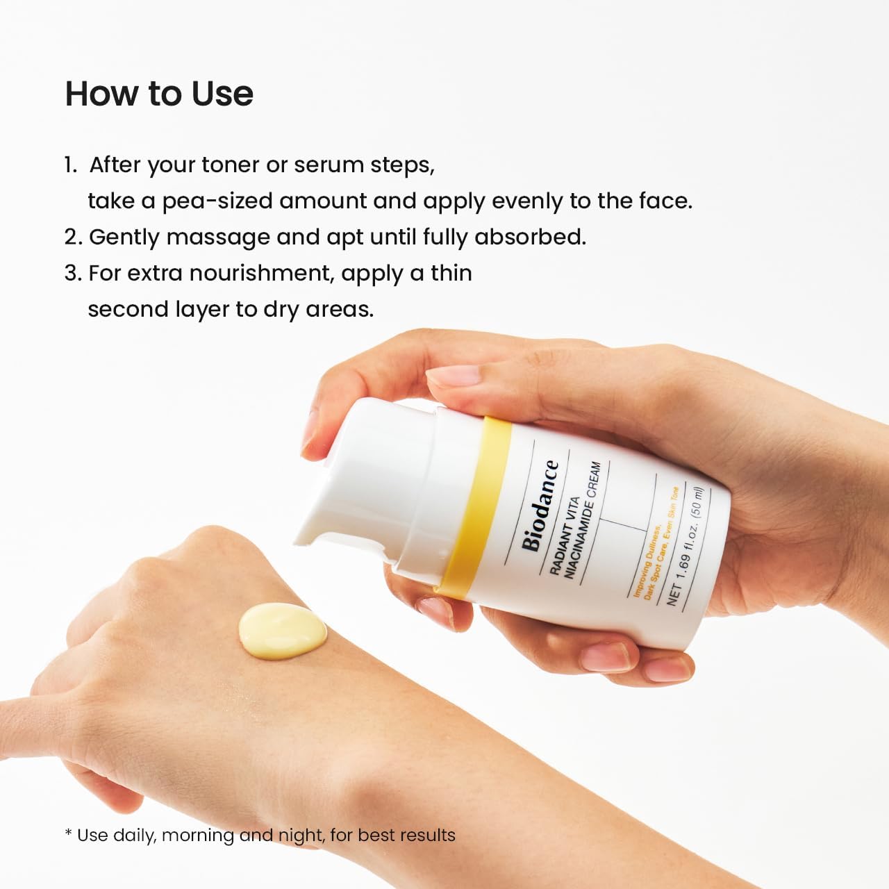 BIODANCE Radiant Vita Niacinamide Cream, Brightening, Dark Spot Correcting Facial Moisturizer, Korean Skincare | I1.69 fl.oz, 50ml, Ramadan Gift - View 2 of 8