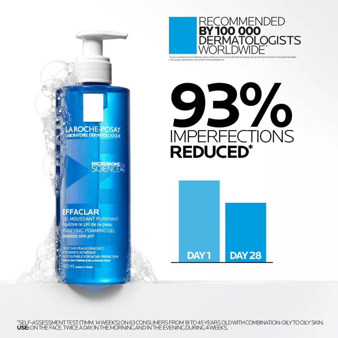 La Roche-Posay Effaclar Purifying Foaming Gel Cleanser Acne Face Wash - View 9 of 9
