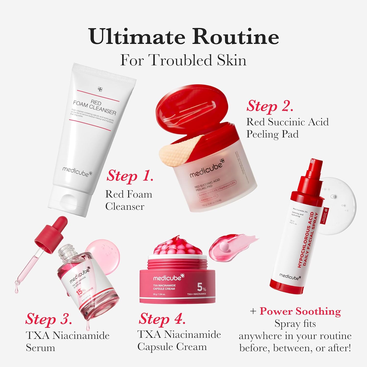 medicube Red Foam Cleanser - Deeply cleanses, remove impurities, control sebum | Korean Skincare - View 3 of 7