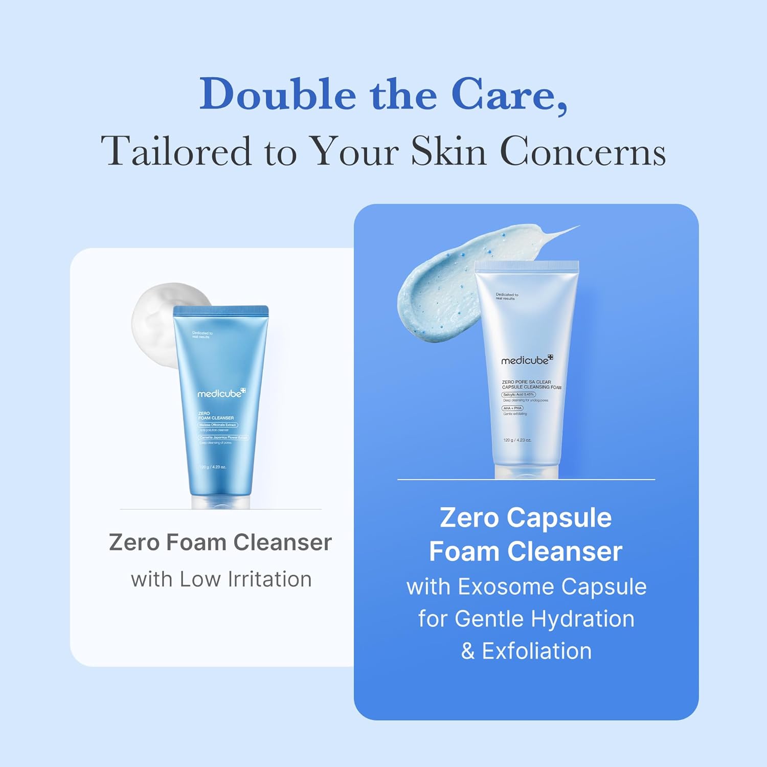 medicube Zero Pore Clear Blue Capsule Facial Cleanser for Skin Texture, Blackhead & Pore Care | AHA, BHA & PHA for Double Cleansing, Daily Gentle Face Wash, Korean Skincare | 120g / 4.23 oz - View 2 of 7