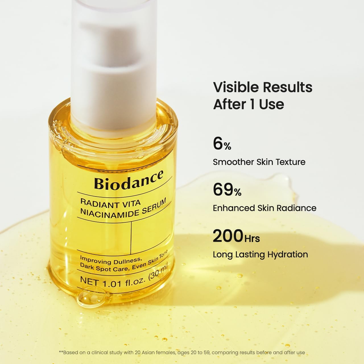BIODANCE Radiant Vita Niacinamide Serum, for Even Tone Dark Spot Care with Vitamin C, Hydrating for Sensitive Skin, Filter Glow Serum, Korean Skincare, Ramadan Gift | 1.01 floz x 1 ea - View 4 of 7