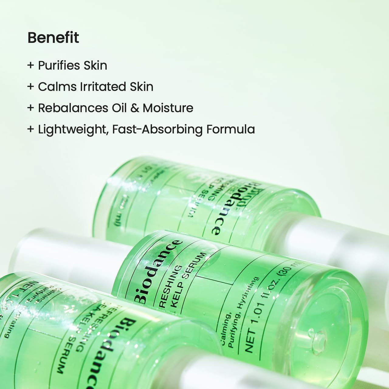 BIODANCE Refreshing Sea Kelp Serum, Oil & Sebum Control, Calming Serum for Oily & Combination Skin, Korean Skincare, Ramadan Gifts | 1.01 fl.oz x 1 ea - View 5 of 7