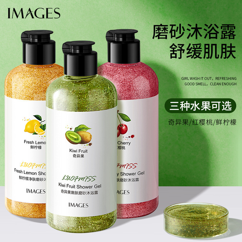 IMAGES Natural Fruit Extract Exfoliating Body Scrub Shower Gel Body Wash 300ml-  Fresh Lemon(FROM MALAYSIA) - View 2 of 3