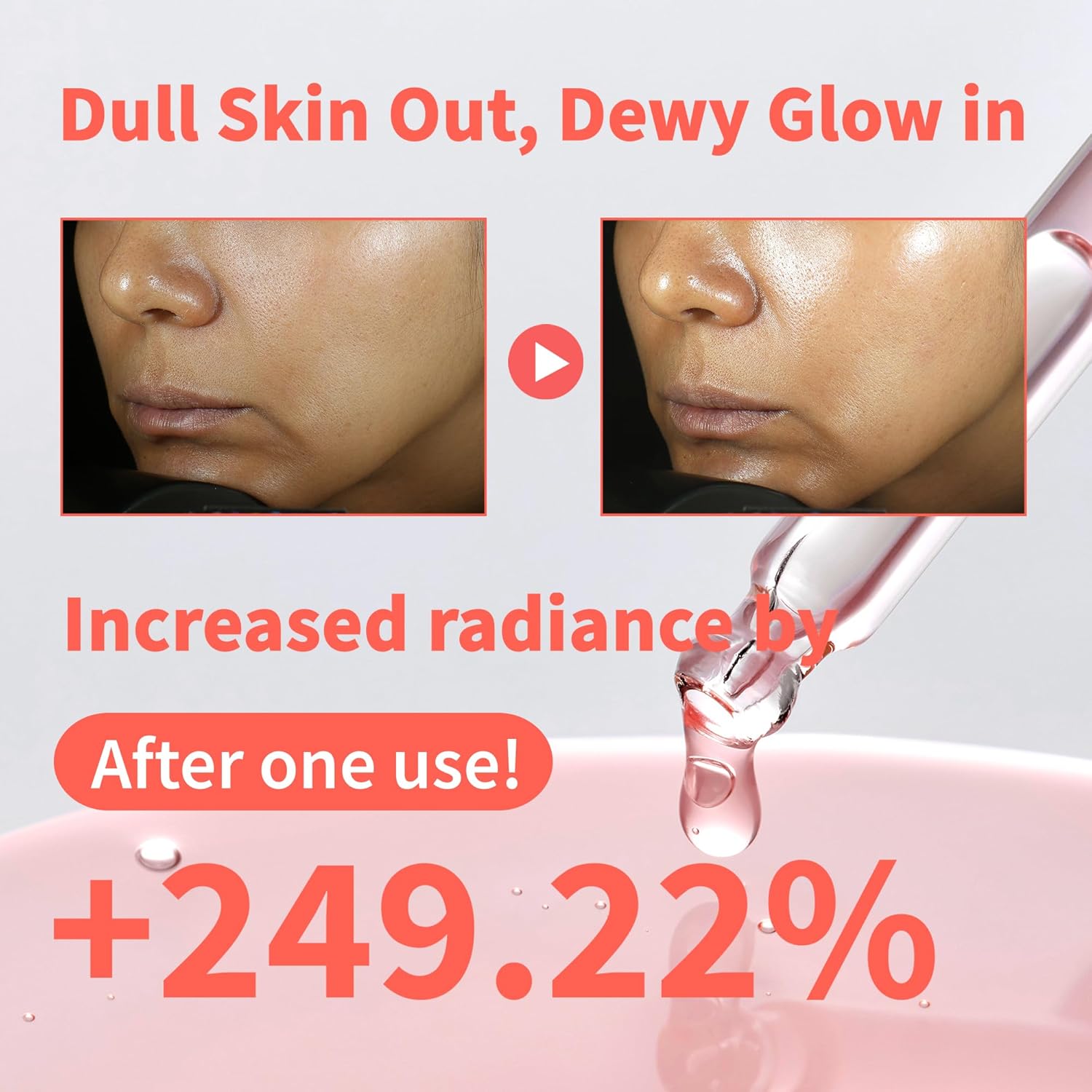 Glow Serum with Niacinamide 5% & Panthenol 3%, Brightening & Hydrating Face Serum for Radiant Skin, Korean Skincare with Fermented Strawberry & Centella Asiatica, 1.01 fl oz - View 8 of 8