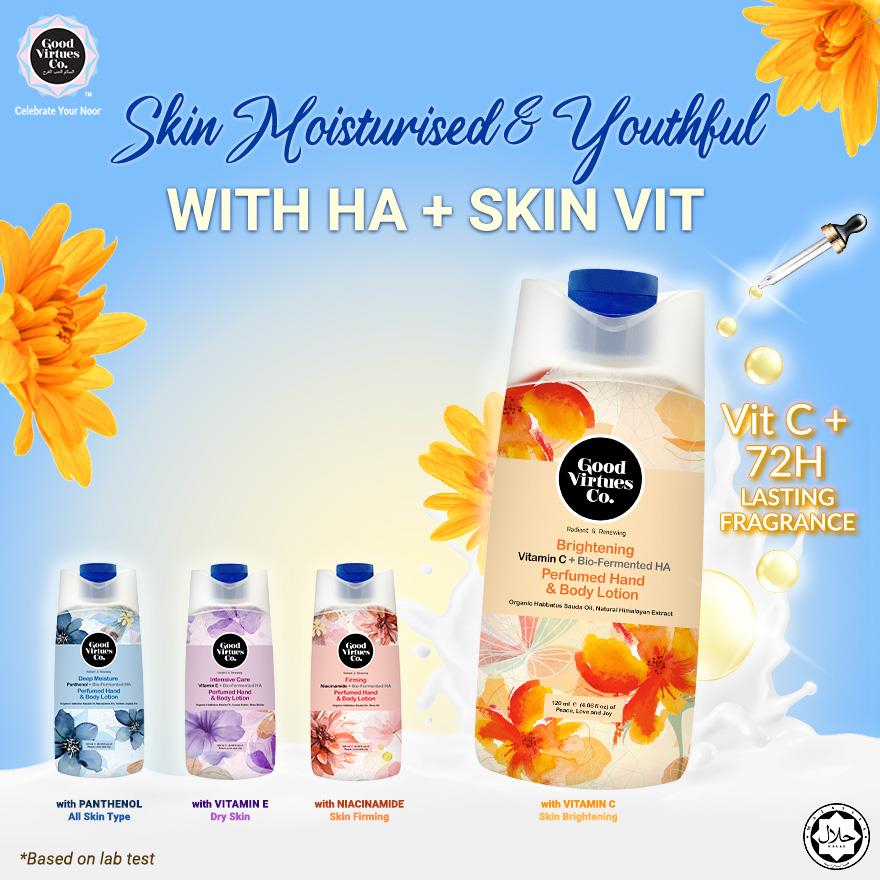Good Virtues Co Brightening Perfumed Hand & Body Lotion 120ml | Moisturizing Brightening Body Care Lotion | Hydrating Skin Smoothing Lotion with Long Lasting Fragrance | Daily Skin Nourishing Formula - View 3 of 3