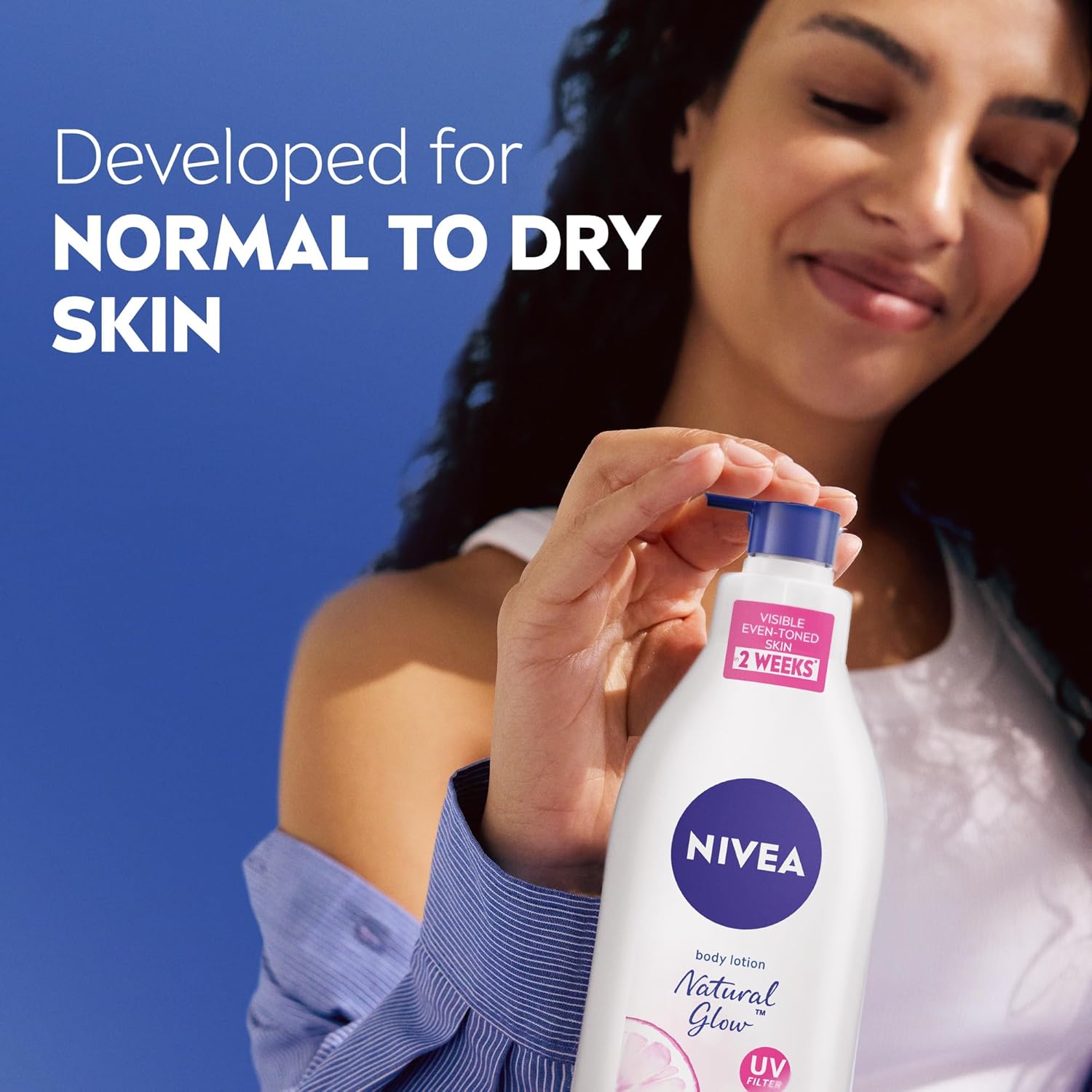 NIVEA Body Lotion Even Tone, Natural Fairness Complex & Vitamin C, All Skin Types, 2x400ml - View 3 of 7