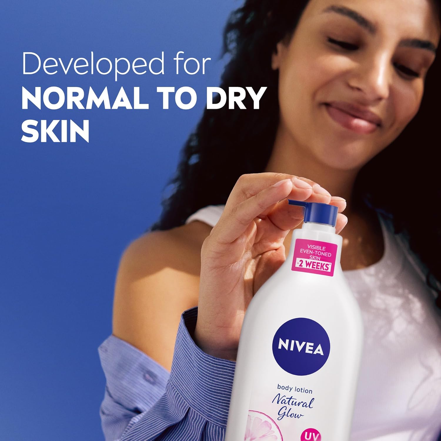 NIVEA Body Lotion for Normal to Dry Skin, Natural Glow, with 95% Pure Vitamin C and UV Filter, Moisturizes and Evens Skin Tone, 625ml - View 3 of 7