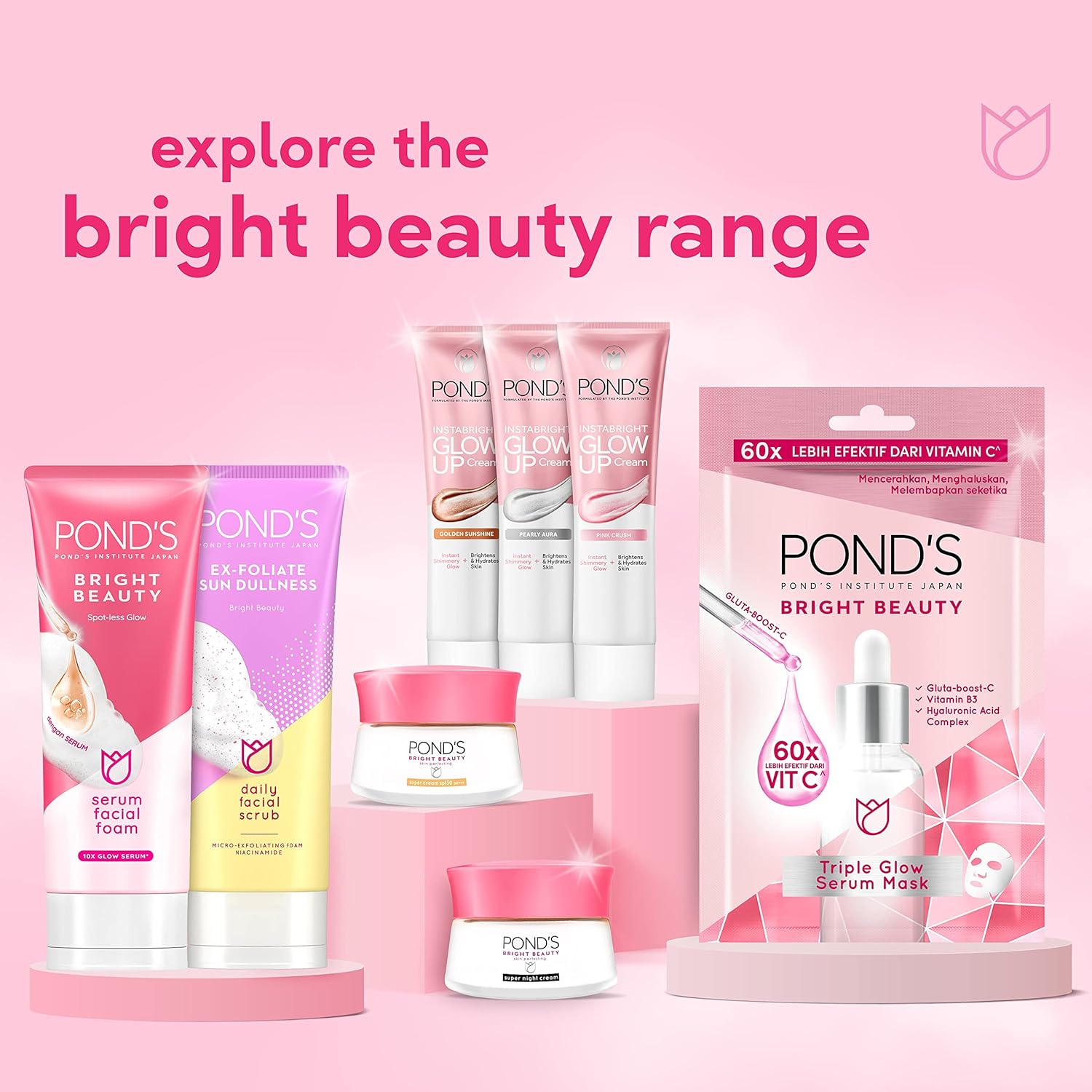 POND'S Bright Beauty Regime Pack (Day Cream + Night Cream + Facial Cleanser) 20% OFF, - View 2 of 7